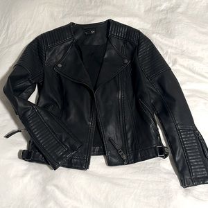 Top shop faux leather jacket